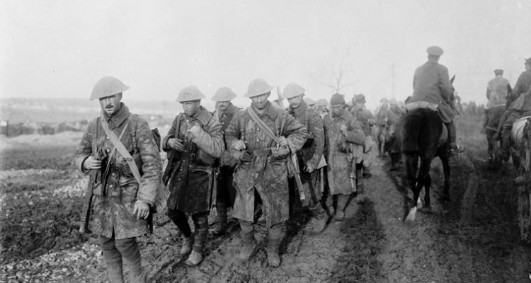 Soldats canadiens sur la Somme