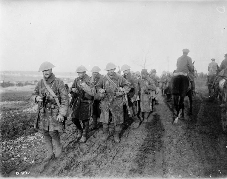 Soldats canadiens sur la Somme