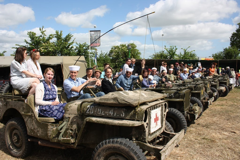 Reconstitution de la Seconde Guerre mondiale en Normandie.
